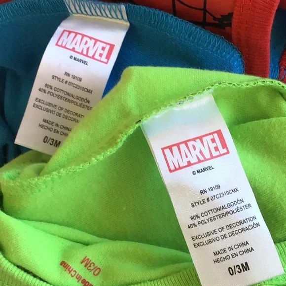 ‘Marvel’ Onesies of Spiderman and The Incredible Hulk (#8) - Picture 5 of 6